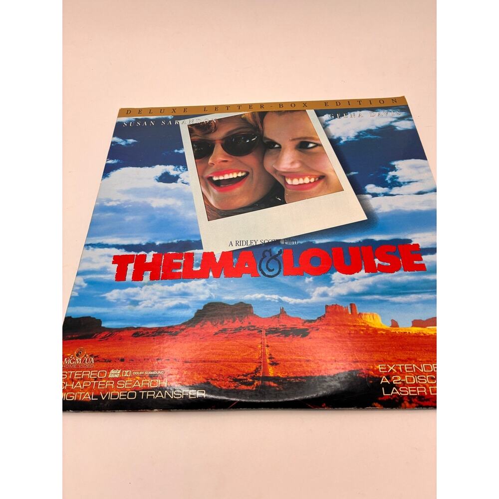 Thelma & Louise LaserDisc 1991 Drama Deluxe Letter-Box MGM/UA